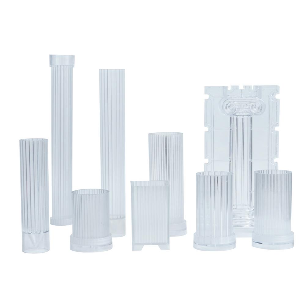 Plastic Candle Mold DIY Cylinder Pillar Scented Candle Handmade Craft Making Mold Set For Gift Handcraft Crafts Wedding Decor