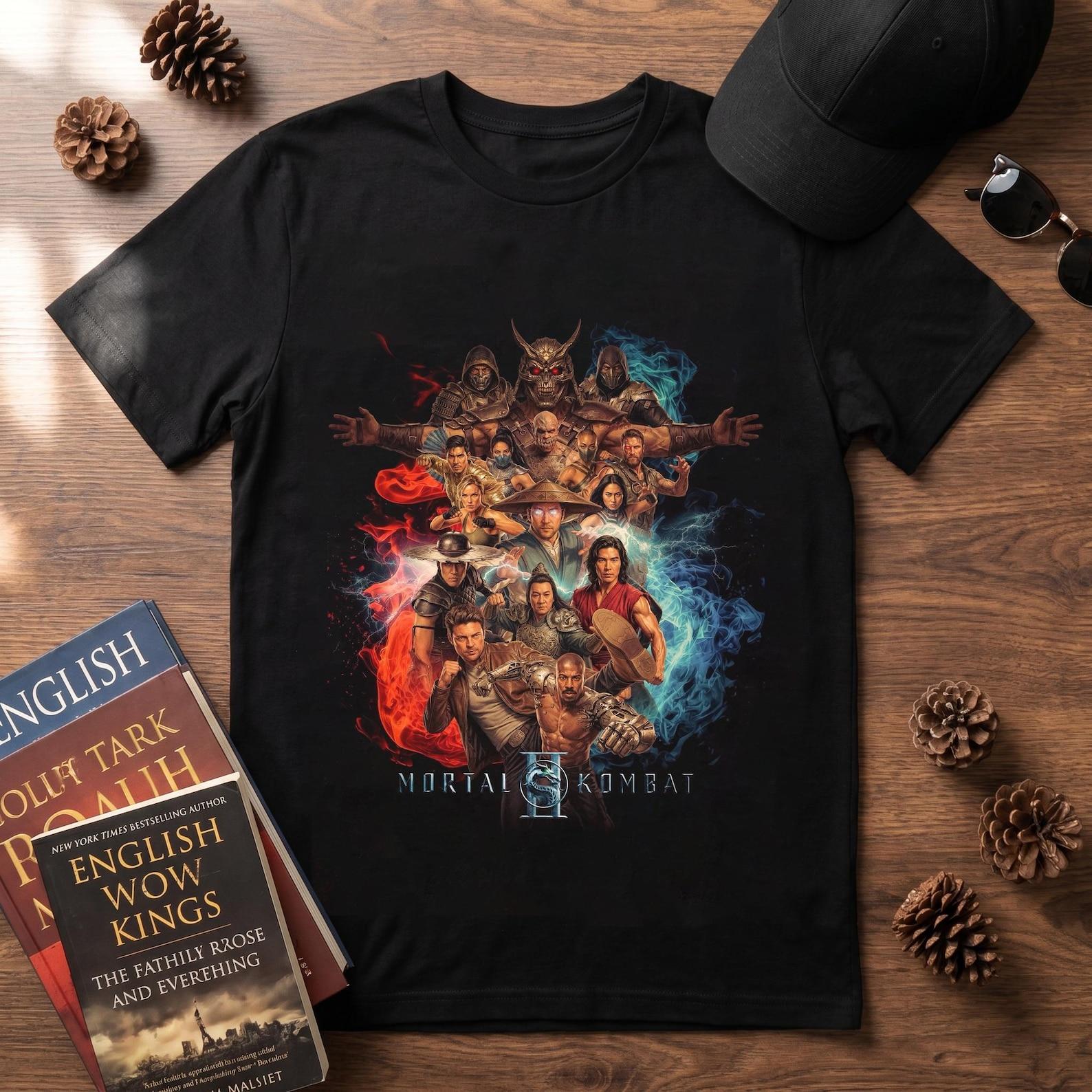 Mortal Kombat Movie Shirt, Mortal Kombat 2 Graphic T-Shirt, MK Game Fan Apparel, Scorpion Sub-Zero Shirt, Mortal Kombat Fan Gift, Game Shirt S