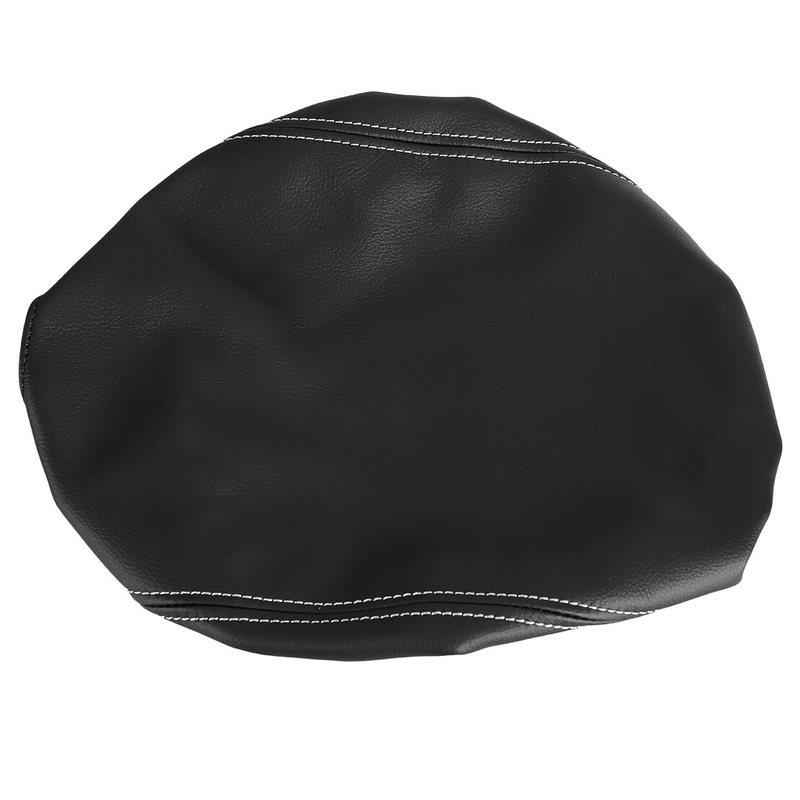 Center Console Lid Armrest Cover Fit For Toyota Prado 150 2009 2010 2011 2012-2023 Black With Grey Stitching Microfiber Leather