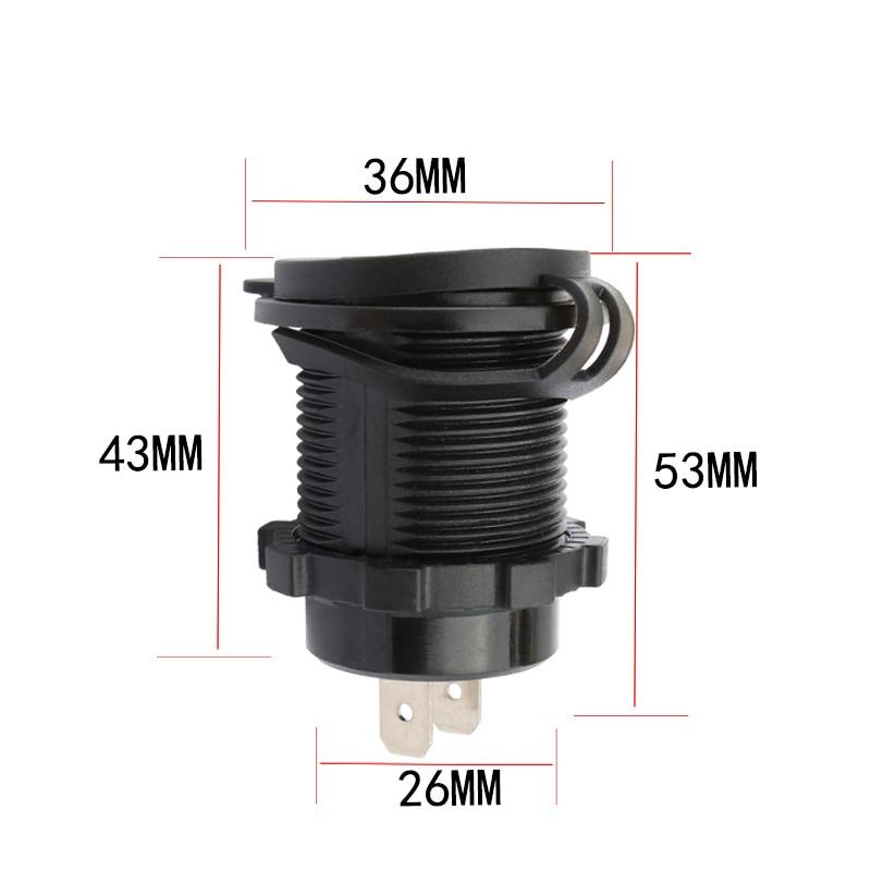 Auto Motorrad Wasserdicht Staubdicht 5 V USB Fahrzeug 4,2 A DC 12 V Doppel USB Ladegerät für Telefon GPS Netzteil Port Buchse