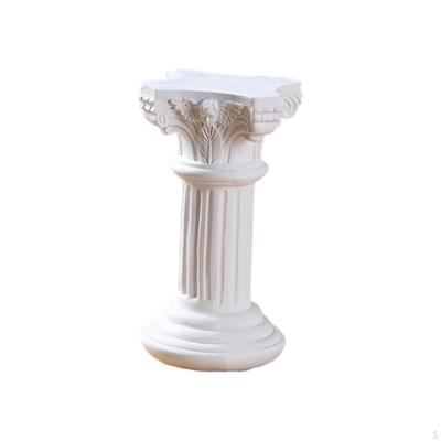 Romeinse Zuil Griekse Sculptuur Kandelaar Decoratieve Sokkel Standbeeld Veelzijdig Gebruik Als Vaas