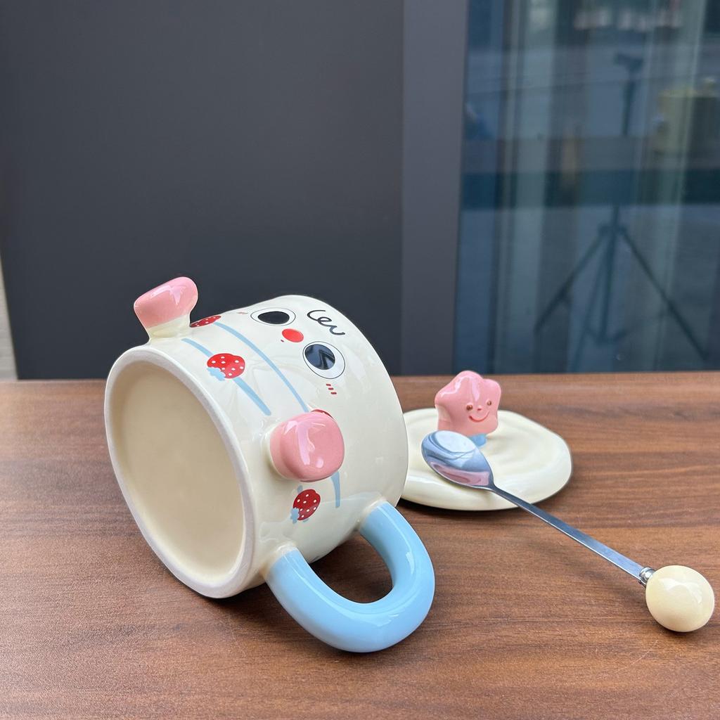 Creative Water Cup Holiday Gift Mug Gift Cup for Best Friends Girlfriend Practical Cake Ceramic Cup