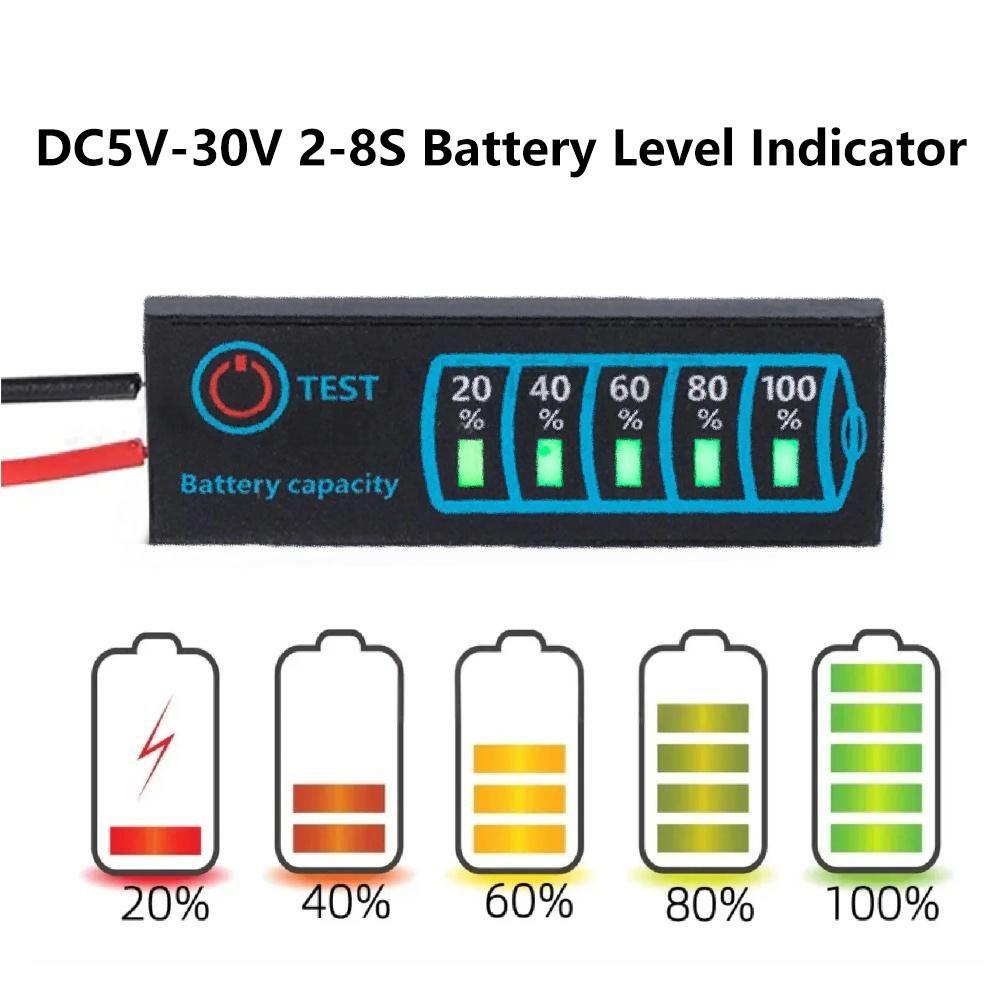Ternary Lithium Battery Battery Level Indicator DC5V-30V Battery Detector