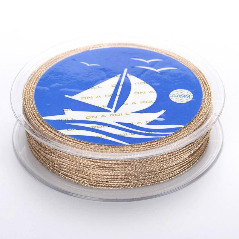 

OAR Радужная Золотая и Серебряная 9-нитевая нить 0,6 мм для плетения браслетов своими руками и изготовления украшений ручной работы.