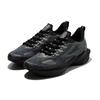 BTS x FILA Textil, Synthetikleder Niedrig geschnitten Freizeit Laufschuhe Unisex Schwarz Grau Koreanischer Stil 1RM01671D_001
