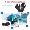 5MM 3MM Herren Neoprenanzug Winterhandschuhe Scuba Schnorcheln Paddeln Surfen Kajakfahren Kanufahren Speerfischen Fäustlinge Tauchausrüstung