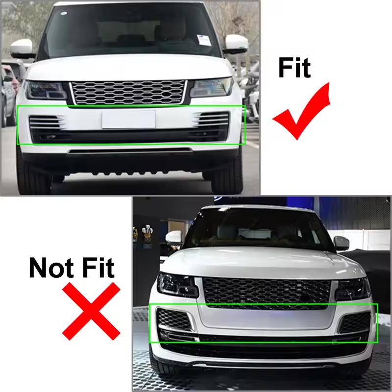 6KS Lištové kryty nálepek na přední mlhová světla auta Pro Land Rover Range Rover Vogue L405 2018-2025 Vnější doplňky