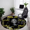 1PC Rammstein Office Round Rug, Non-slip, Soft and Durable Office Rug for Interior Decoration, Perfect for Office,yy250915007