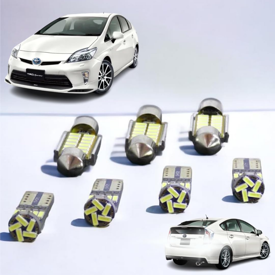 

Prius LED Interior Light License Plate Light Backup Light Set with Installation Compatible with All 30/40 Series 10-Piece + + Tools. Non-Polar 6000K.