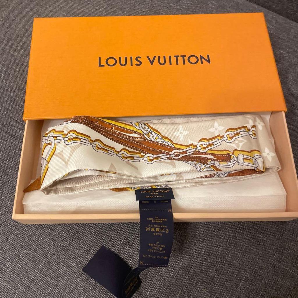 Used LOUIS VUITTON Bandeau Silk Scarf