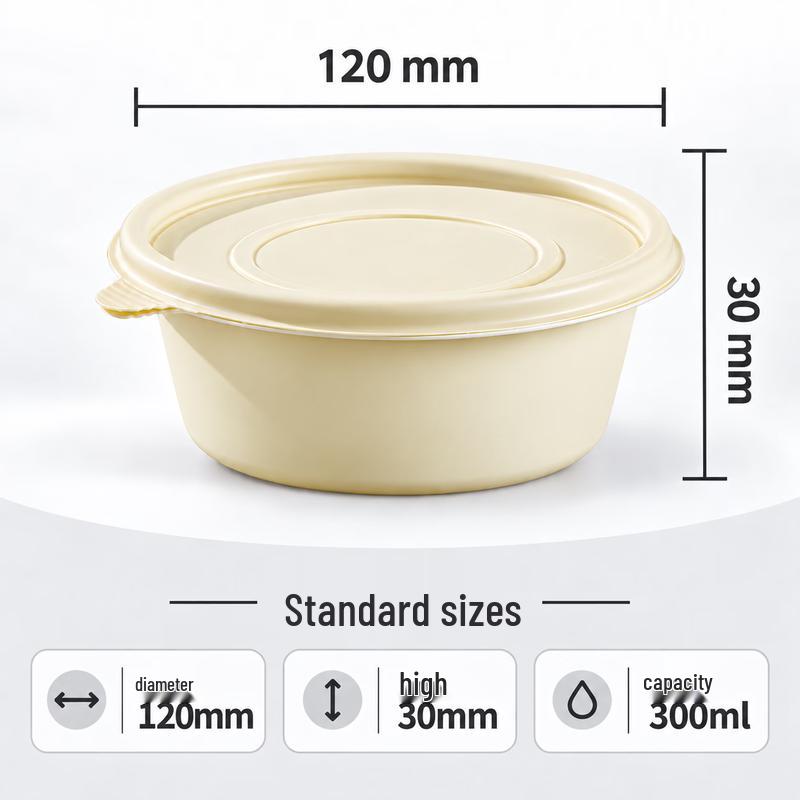 Eco-Friendly Corn Starch Disposable Round Bowls