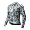 Velonuts Mens Long Sleeve Cycling Jersey Summer Breathable Quick-Dry Road Bike Top Dragon Scale Design