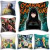 Anime Sakamotos Days Pillow Covers Cartoon Sofa Decorative Home Double-sided Printing Short Plush Cute Cushion Cover