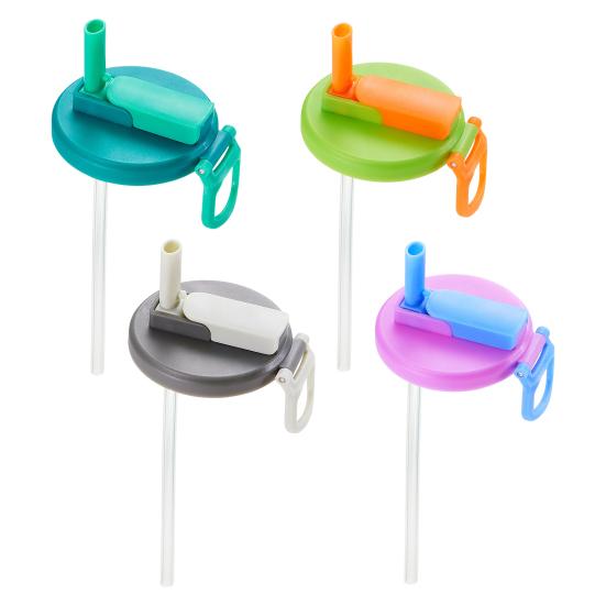 Soda Can Silicone Lids Portable Straws Can Covers BPA-Free Reusable Soda Can Marker