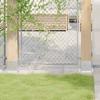 VidaXL Square Post Bases 4 Pcs Silver 141x141 Mm Galvanized Steel, Concrete Fence Base, Fence Post Base 42000016