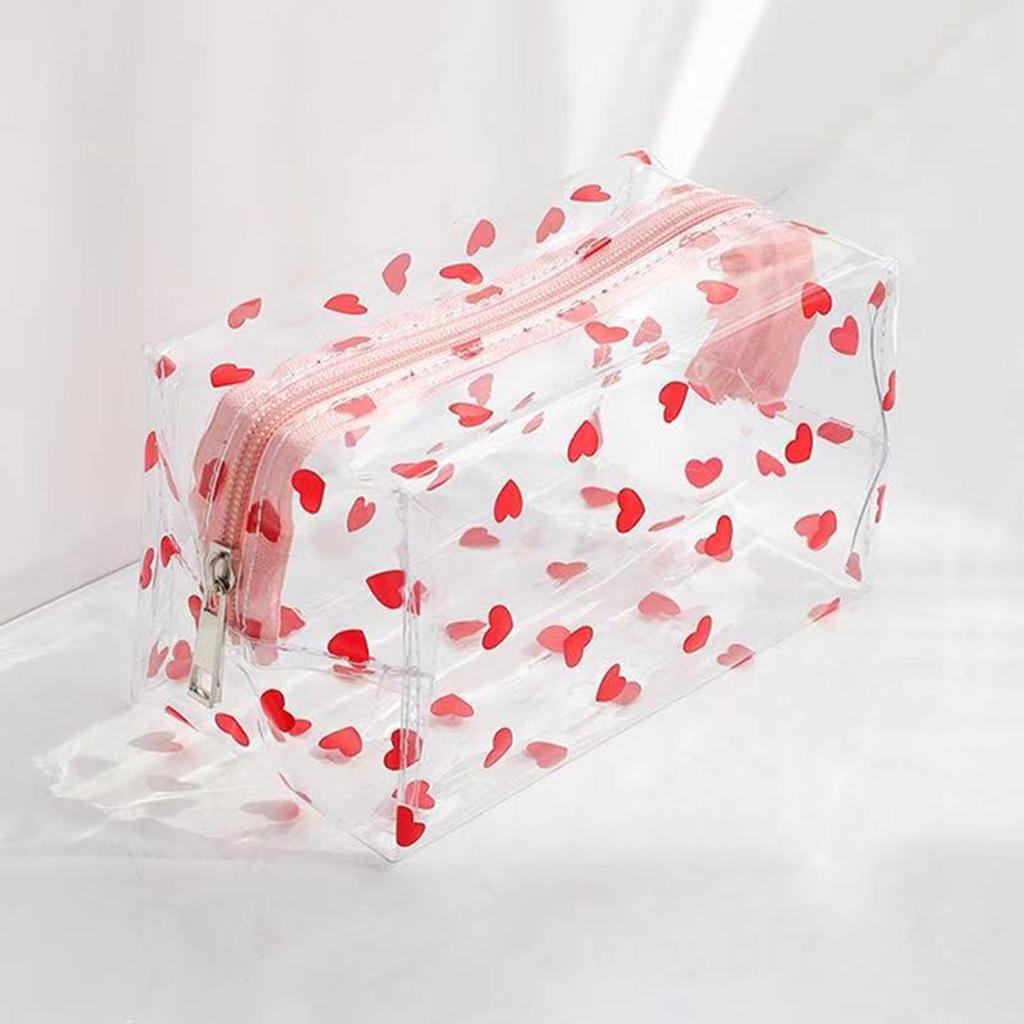 PVC Transparent Makeup Bag Waterproof Travel Toiletry Organizer Pouch