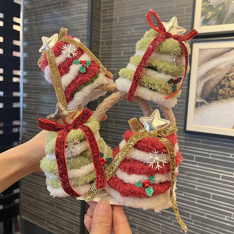 2025 Festive Bow and Hat Hair Accessories for Women and Girls: Christmas Headband & Hair Clip