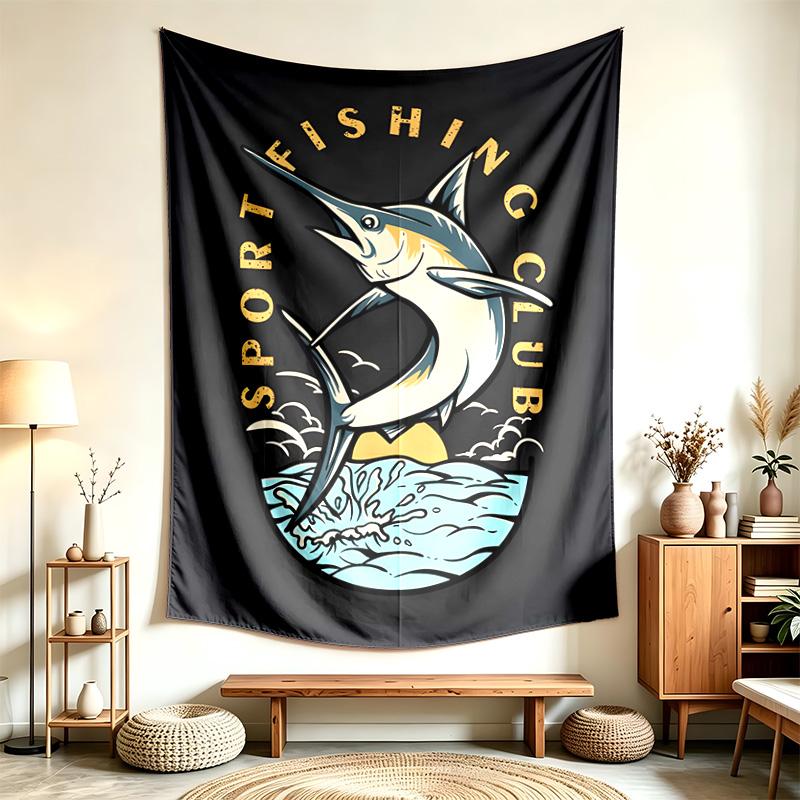 FISHING CLUB (1) Tapestry Suitable For Decorating Homes Dorms And Bedrooms Soft To The Touch And A Perfect Gift For Friends And Family