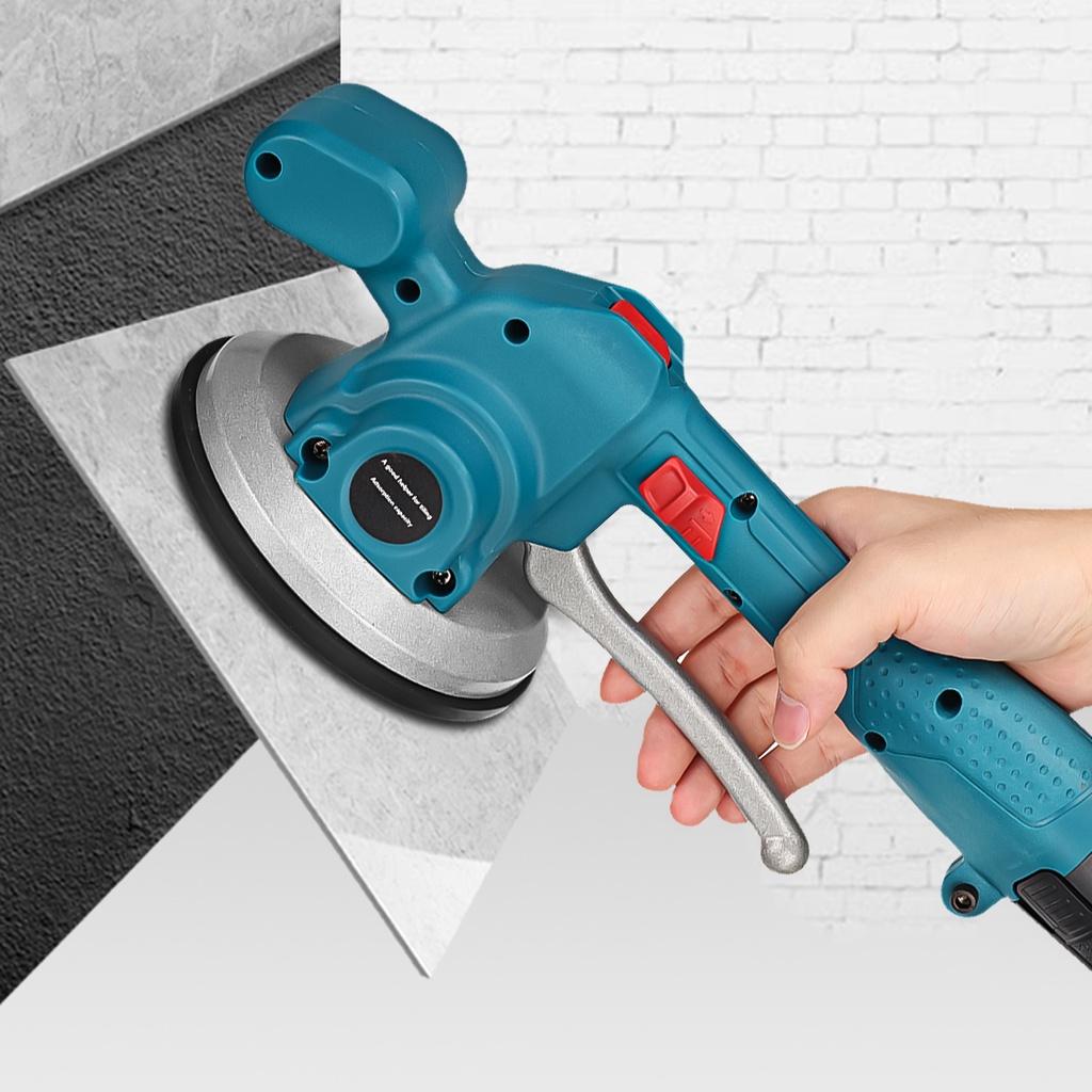 6 Geschwindigkeiten Fliesenverlegemaschine Saugheber Vibrator Einstellbares Wand- Bodenfliesen Verlege- Nivellierwerkzeug