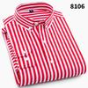 Men's Shirt Long Sleeve Shirt Men's Casual Shirt Men's Striped Polyester Men's Inch Shirt