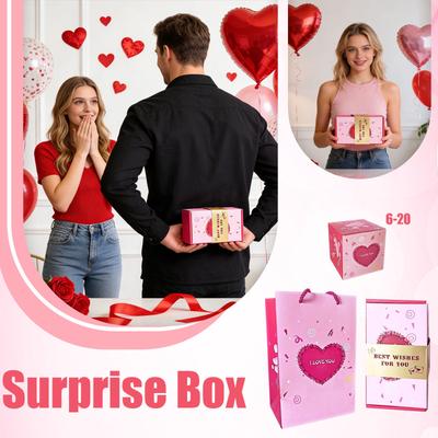 Cutie cadou surpriză de ziua de naștere reutilizabilă cu cutie de depozitare pentru monede, potrivită pentru diverse evenimente și călătorii, cutie cadou portabilă pentru celebrare.