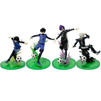 Zestaw figurek Blue Lock: Yoichi Isagi, Meguru Bachira, Seishiro Nagi, Reo Mikage Modele Anime
