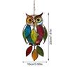 652F Acrylic Owls SunCatchers Handmade Wall Art For Home Window Decoration 20cm