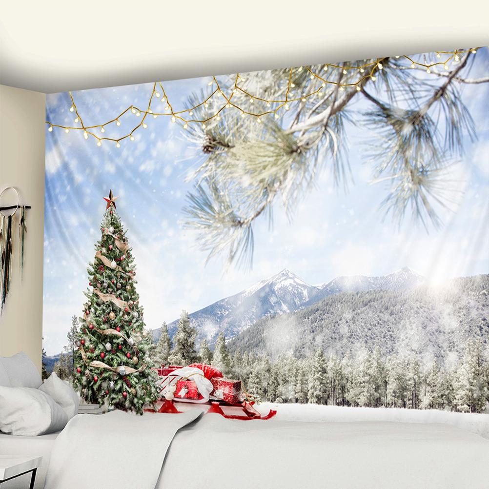 Рождественская серия гобелен настенный праздничный колдовство подарок свеча — фото 26