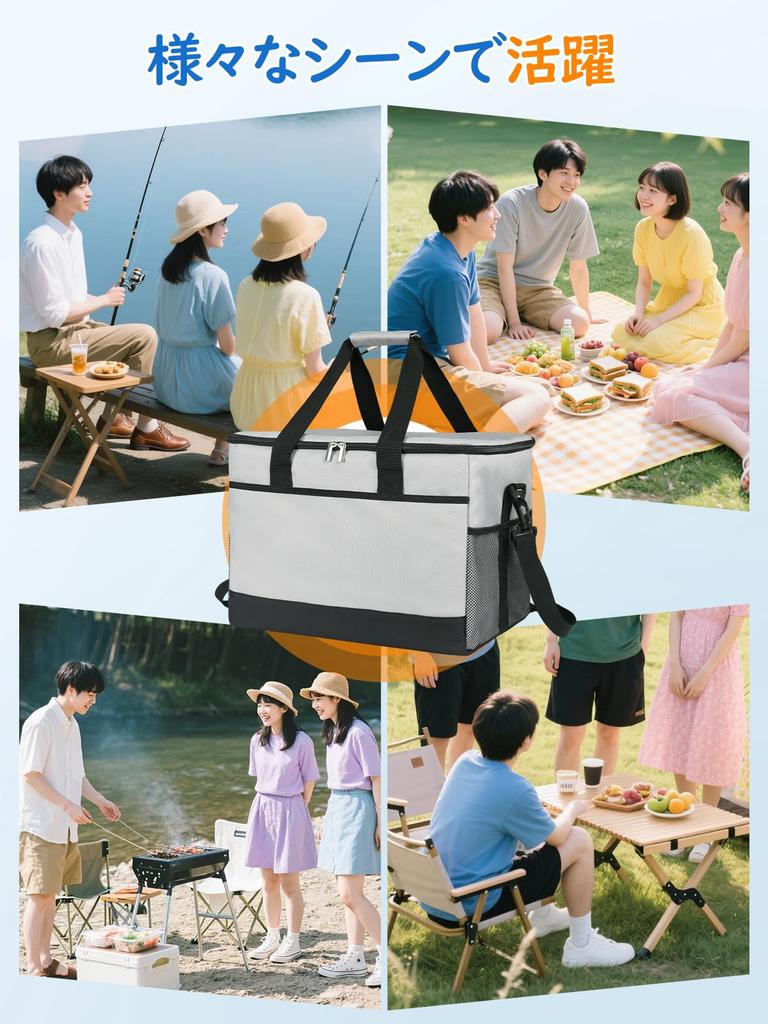 Large Capacity 35L Cooler Foldable Soft Cooler Perfect for Sports Cherry Blossom Club and More Box, Storage, Wear-Resistant, 5-Layer Insulation,