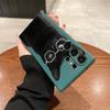 Black Cat In Hexagonal Glasses Case for Samsung Galaxy S25 S24 Ultra S23 S22 S21 S20 FE Plus Soft TPU Slim Fit Shockproof Cover
