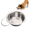 150ml Stainless Steel Hanging Dog Feeding Bowl Water Dish Feeder Pet Supplies