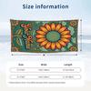 Floral Garden Theme Beach Towel Personalized Custom Name & Text Soft Quick Dry Beach Towel for Swimming Travel