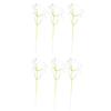 Artificial Flowers Real Touch Fake Calla Lily Baby's Breath Flower Stem Lifelike Faux Floral Arrangement for DIY Bridal Wedding Bouquet Home Church