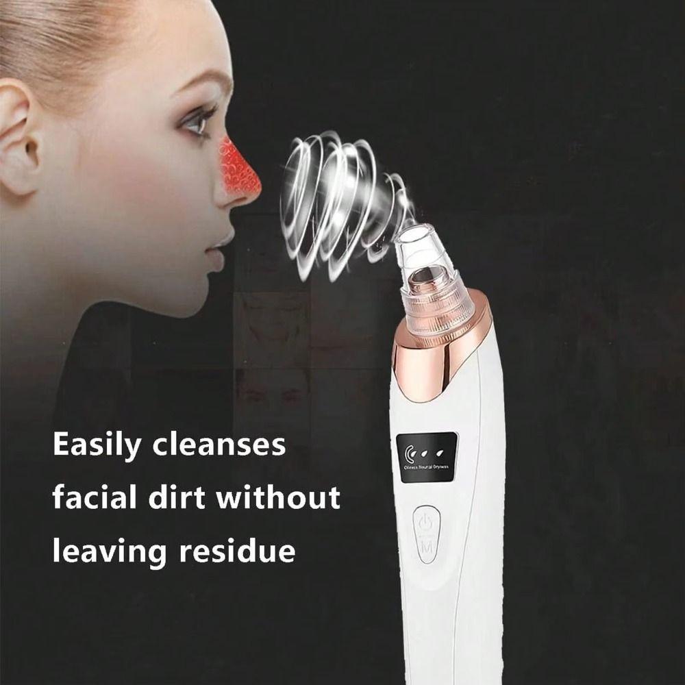 3 Suction Mode Electric Blackhead Remover 5 Suction Heads Face Cleansing Machine  Spot Acne