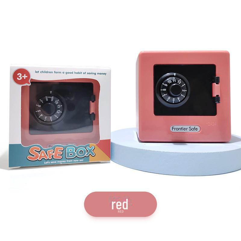 

Пластиковая копилка-коробка-пароль для детей - креативный подарок для девочек и мальчиков 87X87X77mm розовый