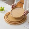 Wooden Wood Tray Round Tea Food Tray New Serving Tray  Breakfast Dinner