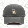 A Vintage Washed Cap Featuring Coffee Time Suitable for Both Men And Women This Solid Baseball Hat Is Perfect for All Season