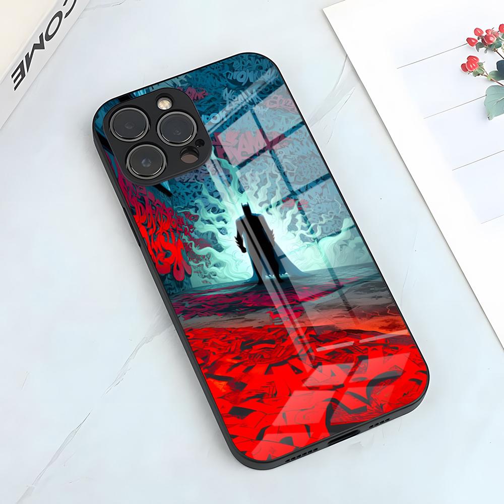

B-Batmans Theme Phone Case For IPhone 17 Pro Max 15 Pro 16 14 Plus 12 13 Mini 11 Pro Shockproof Glass Cover iPhone13 ProMax