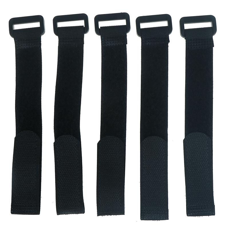 

5Pcs Fishing Tools Rod Tie Strap Belt Tackle Elastic Wrap Band Pole Holder 20*200mm чёрный