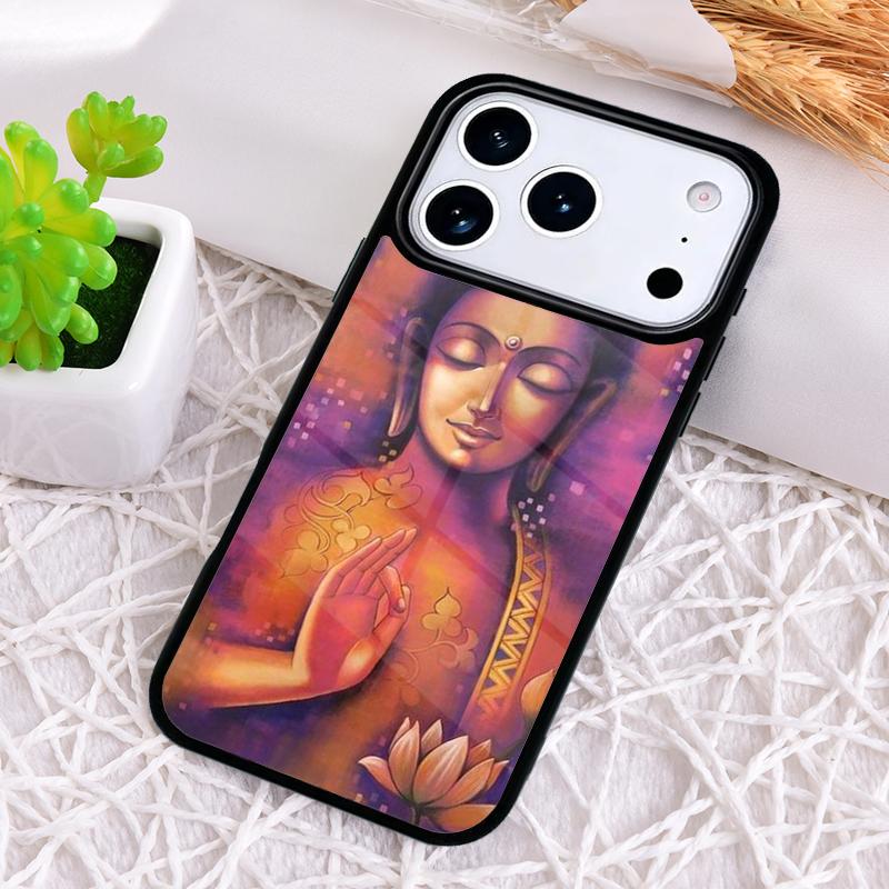 Buddha Art Phone Case for iPhone 17 Air 16 15 11 12 14 13 Pro Max Shockproof Cover