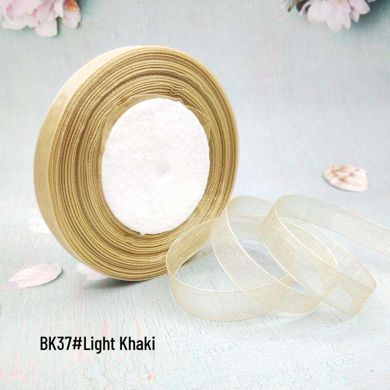 Cinta de Hilo de Nieve Transparente de 1,2 cm para Manualidades: Ganchillo, Accesorios para el Cabello, Lazos, Regalos, Empaque para Pasteles y Cajas, Cinta de Seda