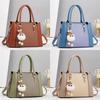 Pu Multilayer Handbag With Contrast Splicing For Daily Casual Use