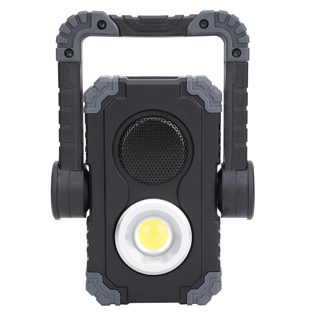 Portable Outdoor COB Work Light 1000lm Rechargeable Adjustable Bluetooth Speaker Lamp
