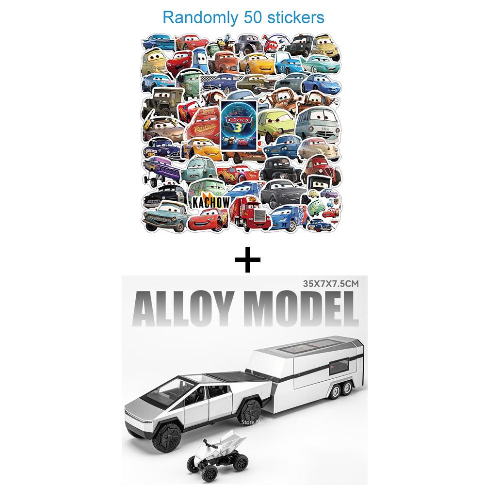 1:32 Miniature Pickup Trucks Cars Toy Miniature Model with Light Sound Pull Back RV Simulated Interior Caravan Collect Souvenirs