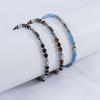 Damen Boho Verstellbare Stapelbare Perlenarmbänder Schwarzer Onyx Tigerauge Türkis Anlaufgeschützt Wasserdicht Handgemachtes Perlenarmband