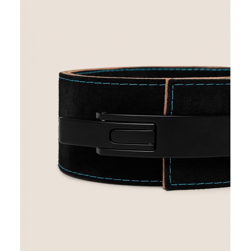 Gymshark Lever Lifting Belt Black Brand Blue I3a5m Bc8k