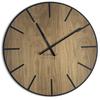 Large Wood Art Wall Clock 60cm