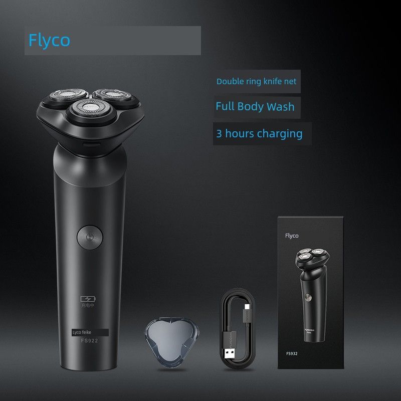 Flyco Shaver Electric Men Shaver Fully Washable Smart Charging Shaver Flagship Authentic Fs923
