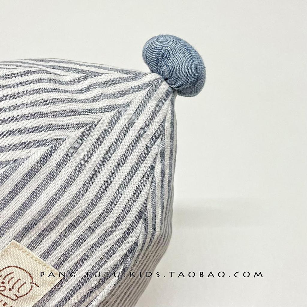 Striped Pointy Pacifier Hat: Versatile Spring/Autumn Sunshade for Baby Boys and Girls