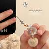 2 Pcs Cute Hairball Kitten Pendant Phone Chain Keychain Versatile Pendant Backpack Pendant